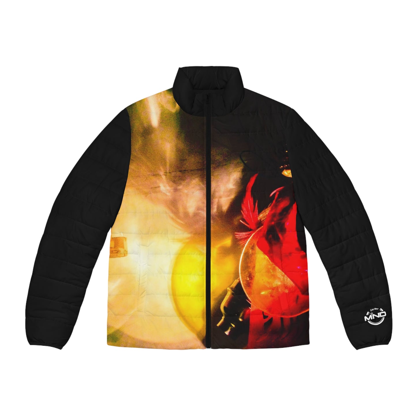 Abstract Puffer Jacket