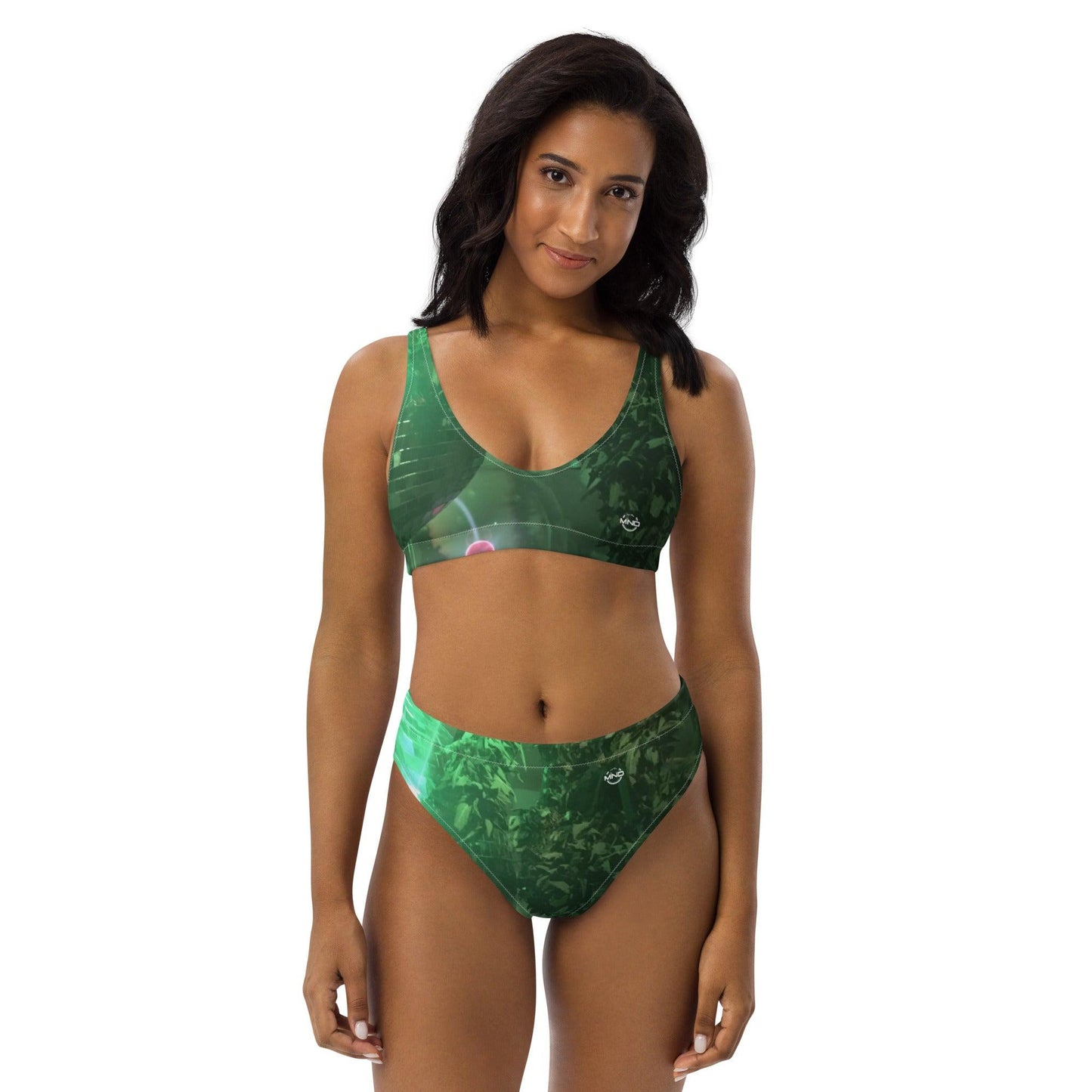 purple Green bikini