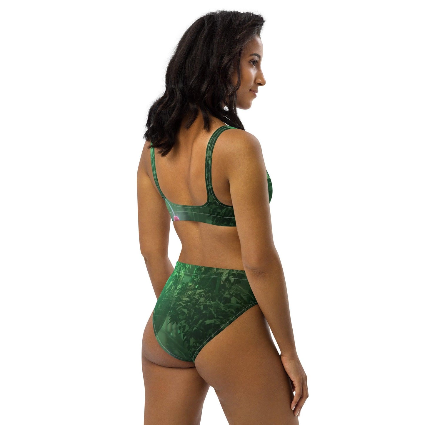 purple Green bikini