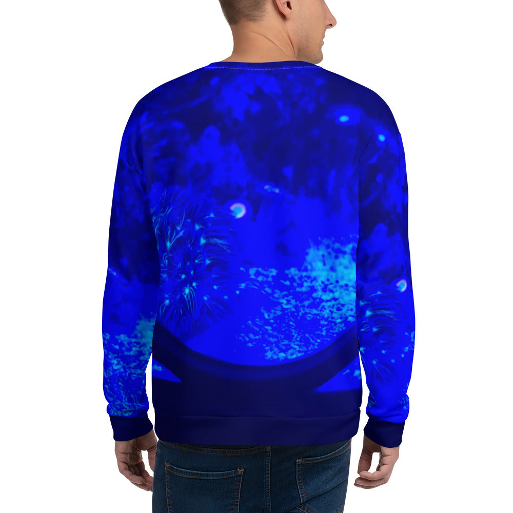 Unisex Purple Flower Sweatshirt