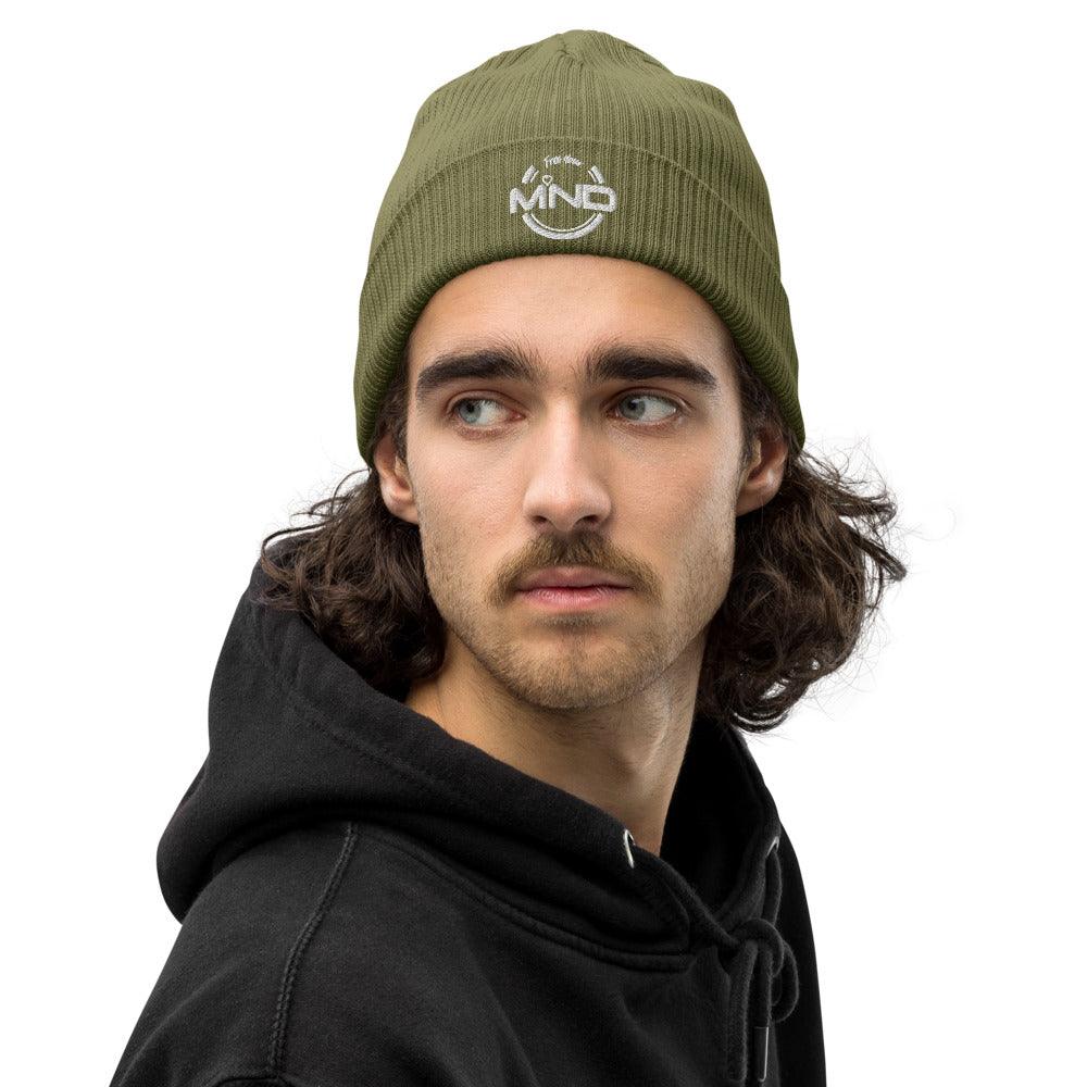 Organic ribbed free your mind beanie