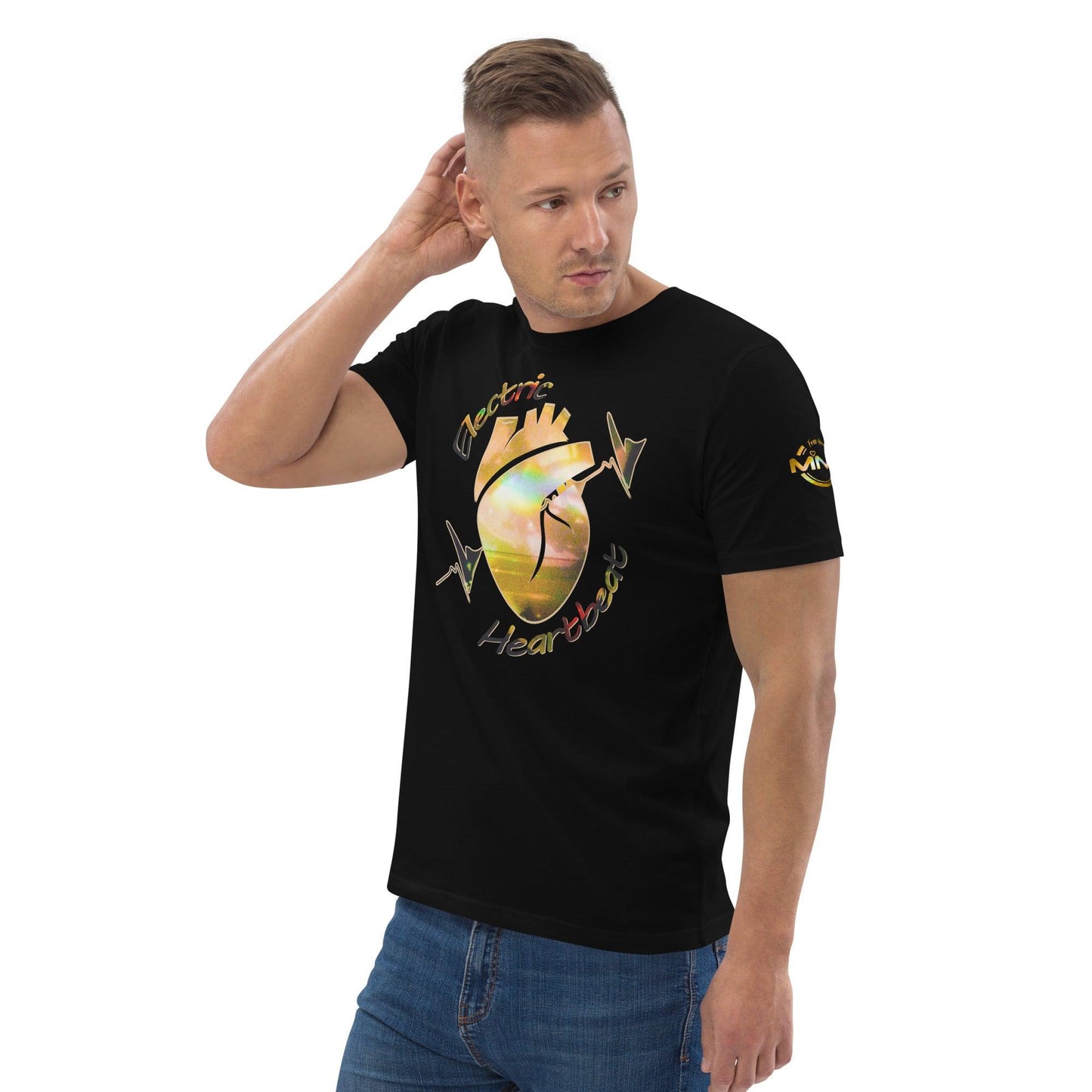 organic cotton Electric Heartbeat t-shirt