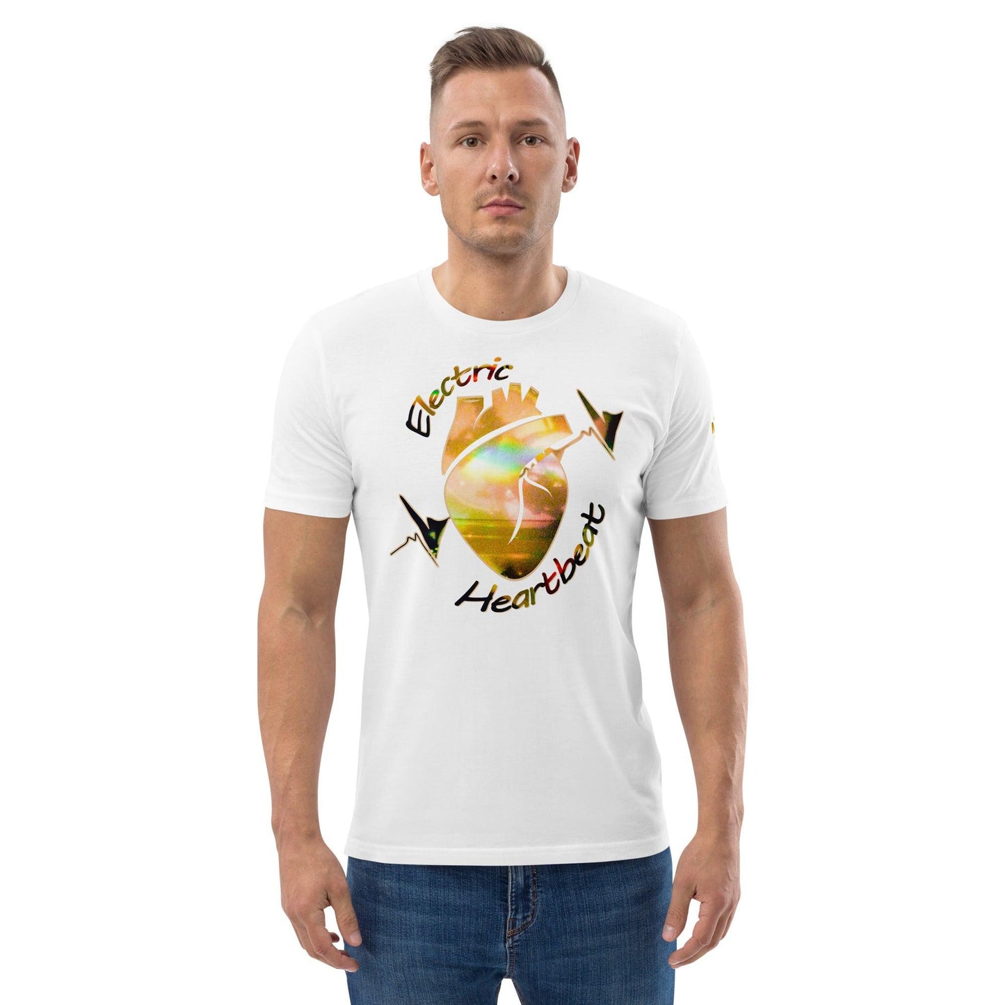 organic cotton Electric Heartbeat t-shirt
