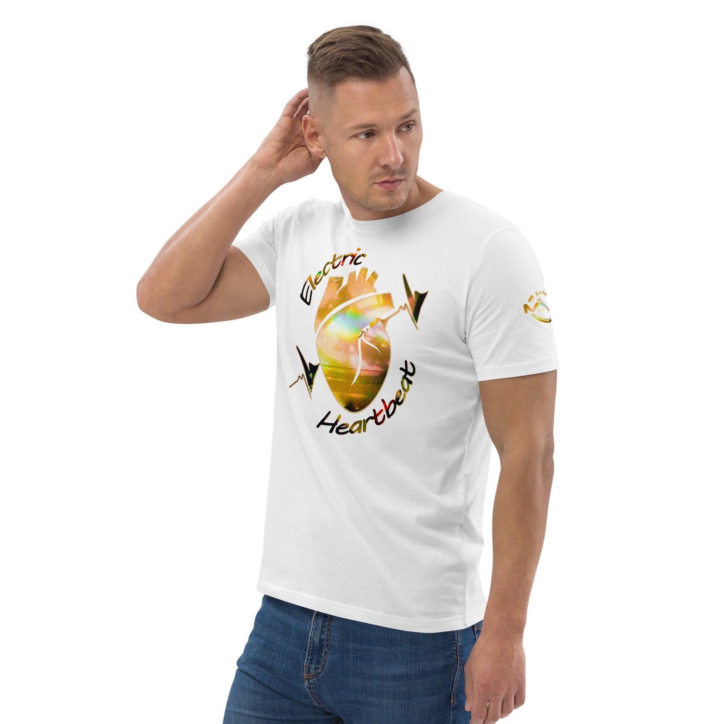 organic cotton Electric Heartbeat t-shirt