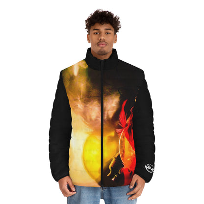 Abstract Puffer Jacket
