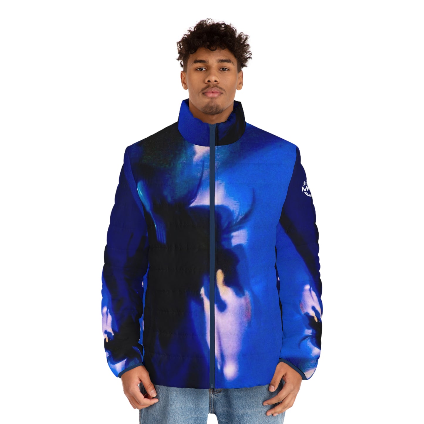 Blue Indigo Puffer Jacket